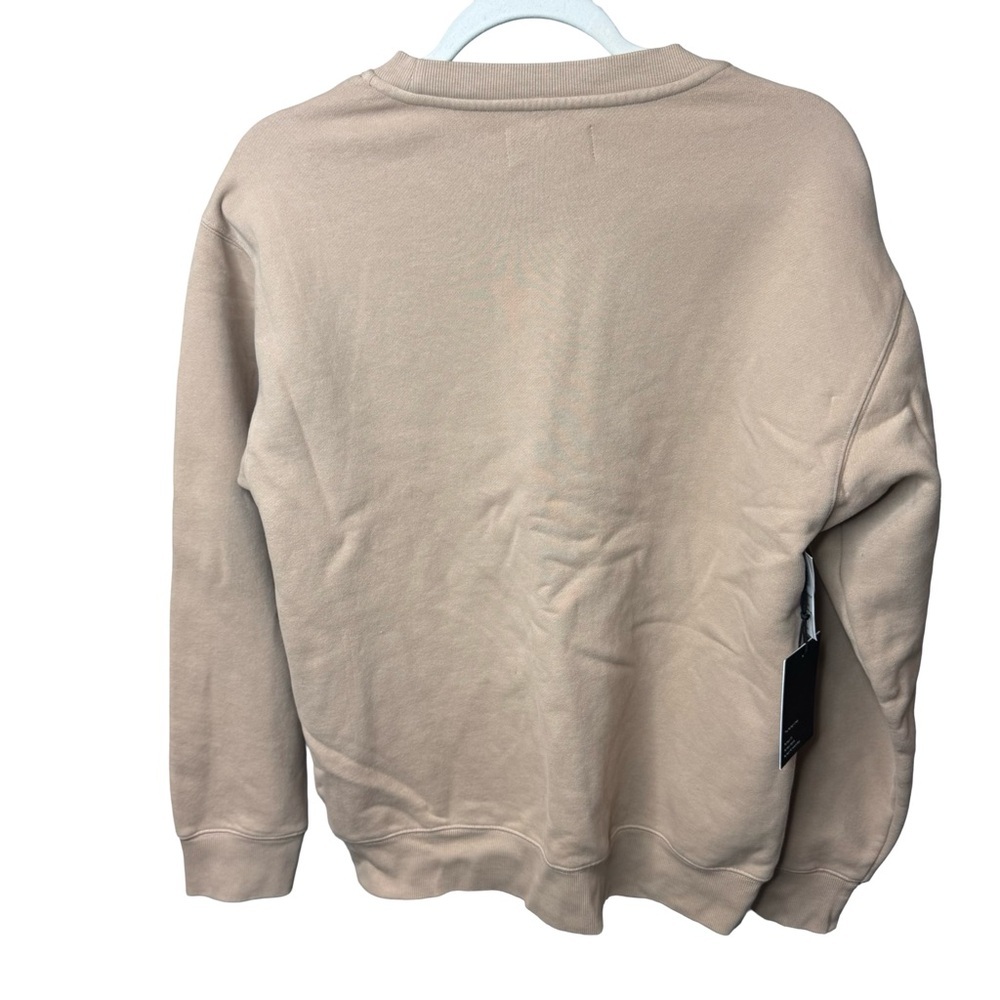 NWT Aritzia TNA The Perfect Crew Sweatshirt – Stoney Beige, Size M - Picture 6 of 7